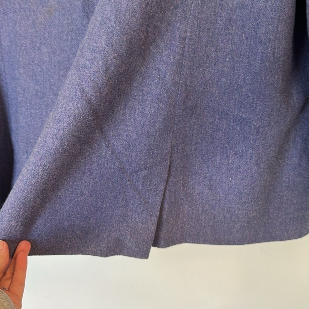 Vintage Pendleton 100% Virgin Wool Blazer Jacket Button Front Women Size 16 Blue - Picture 6 of 6
